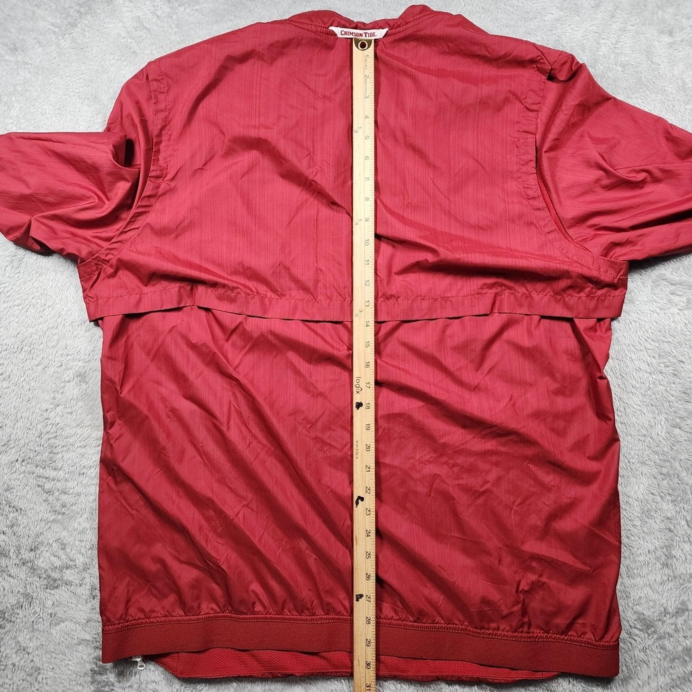 Alabama Crimson Tide Jacket Mens 2XL Red NCAA Football Nike 1/4 Zip Pullover - Picture 10 of 11